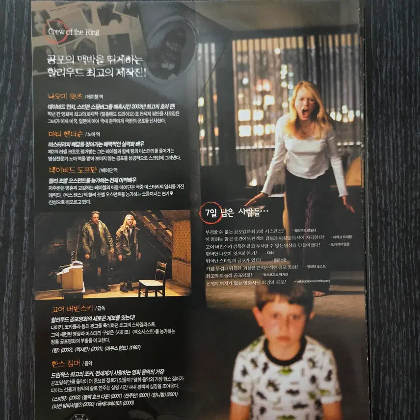 [BUNJANG] Ring Remake Hollywood Movie Flyer / 영화전단지/영화자료/고전희귀>링 리메이크 헐리웃