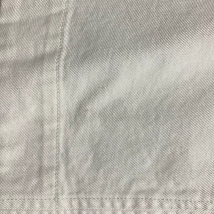 [SOLD OUT] 파사드패턴 데님 슬리브리스 탑 (Clean White / S)