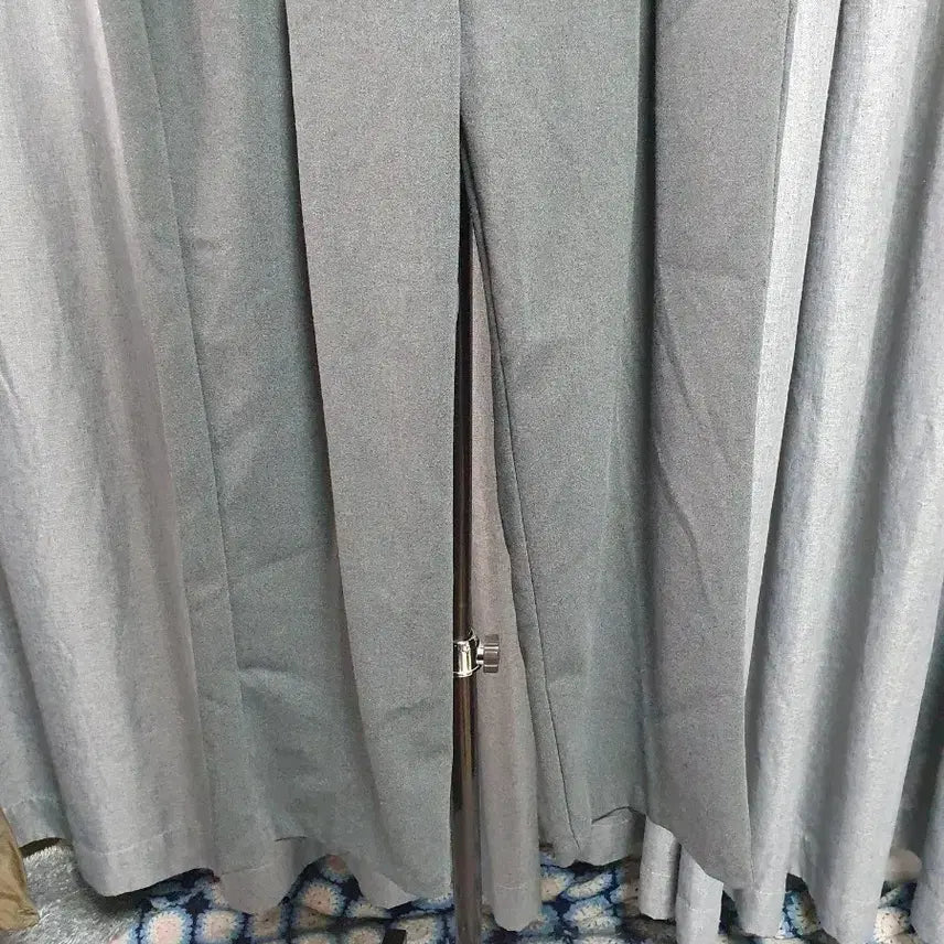 [BUNJANG] L Gray Long Slacks / L핀턱 그레이 롱슬랙스