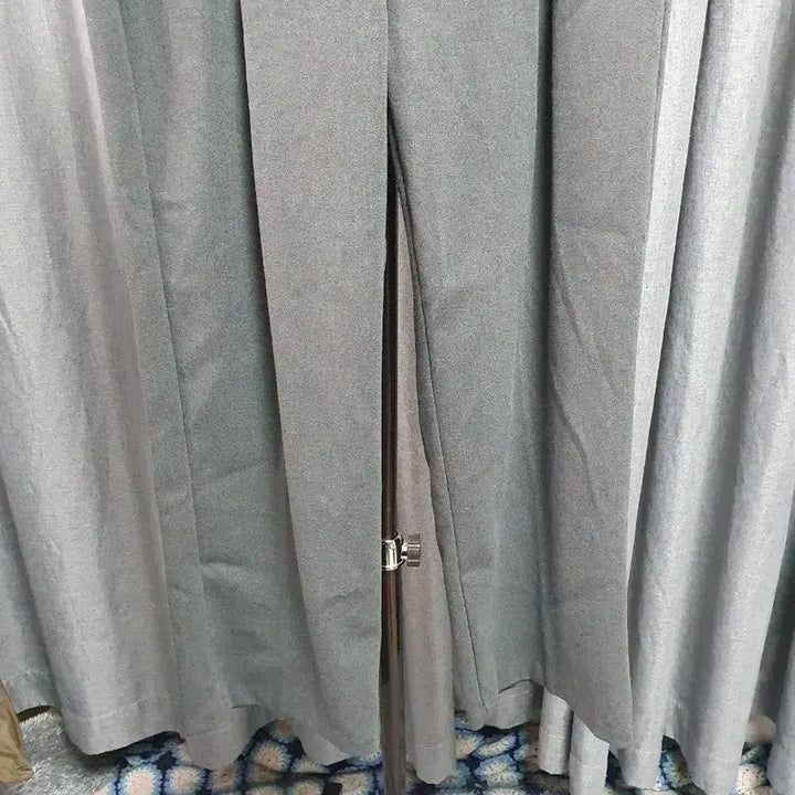 [BUNJANG] L Gray Long Slacks / L핀턱 그레이 롱슬랙스
