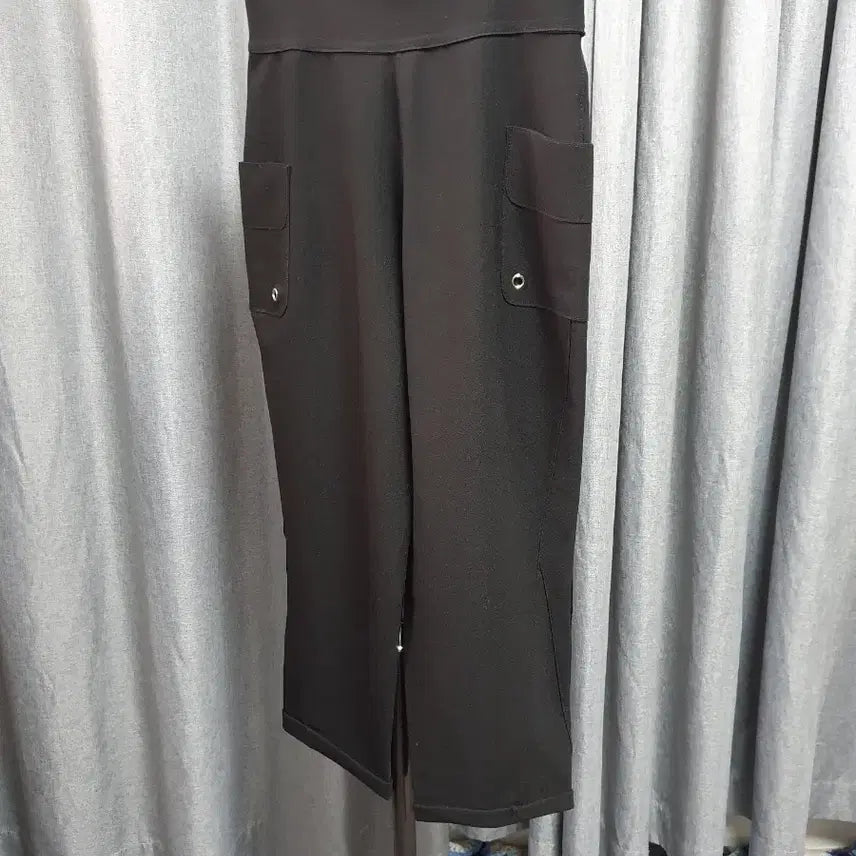 [SOLD OUT] 66이상봉 스판 블랙팬츠
