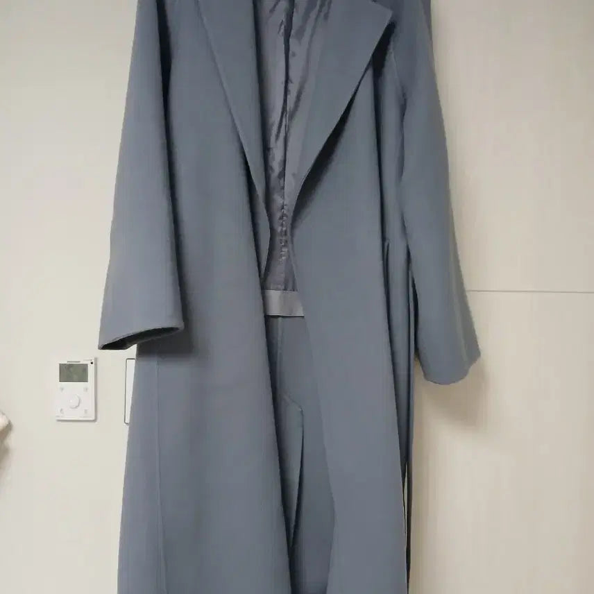 [BUNJANG] Mevy Mare Fog Blue Short Coat / 메비 마레 코트 포그블루 숏 0사이즈