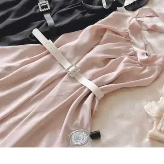 [BUNJANG] Roselin Halter Neck Blouse Dress / 교신 로젤린 홀터넥 블라우스 원피스 (하객룩 피로연 상견례 휴양지