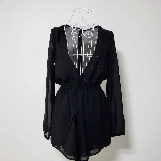 [SOLD OUT] Tiger Mist 블랙 시스루 점프수트 롬퍼