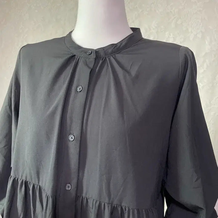 [BUNJANG] Black Shirred Blouse / 블랙 셔링 블라우스