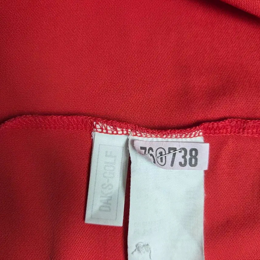 [BUNJANG] PEAK&amp;TREES Red Polo T-shirt / PEAK&amp;TREES 빨간색 카라 반팔 티셔츠