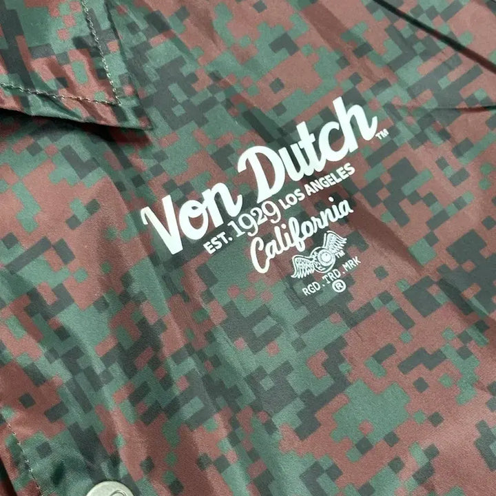[BUNJANG] Von Dutch Digital Camo Coach Jacket / >정품 본더치 디지털 카모 코치자켓