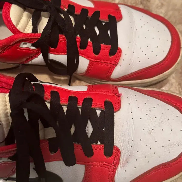[BUNJANG] Nike Dunk Low Chicago Split Red 250 / 나이키 덩크 로우 시카고 스플릿 레드 250