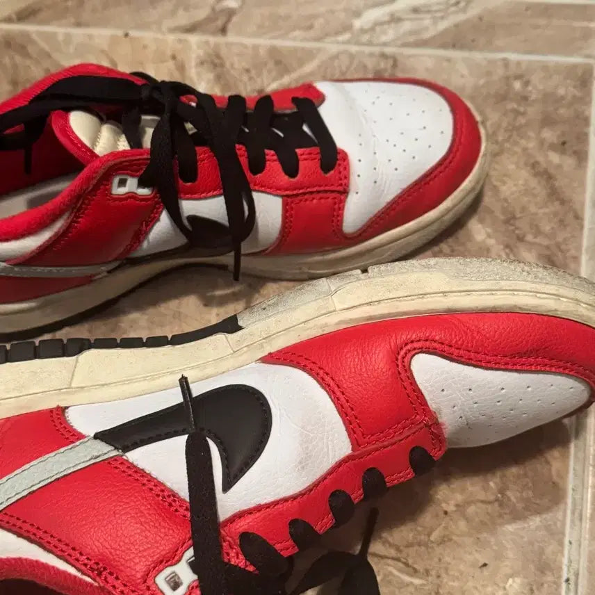 [BUNJANG] Nike Dunk Low Chicago Split Red 250 / 나이키 덩크 로우 시카고 스플릿 레드 250