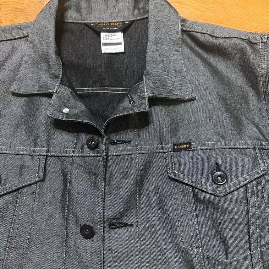 [BUNJANG] Polo Ralph Lauren Silver Denim Jacket / 폴로 랄프로렌 실버 청자켓