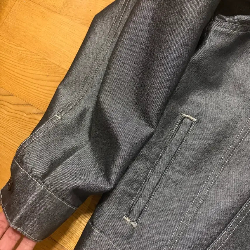 [BUNJANG] Polo Ralph Lauren Silver Denim Jacket / 폴로 랄프로렌 실버 청자켓