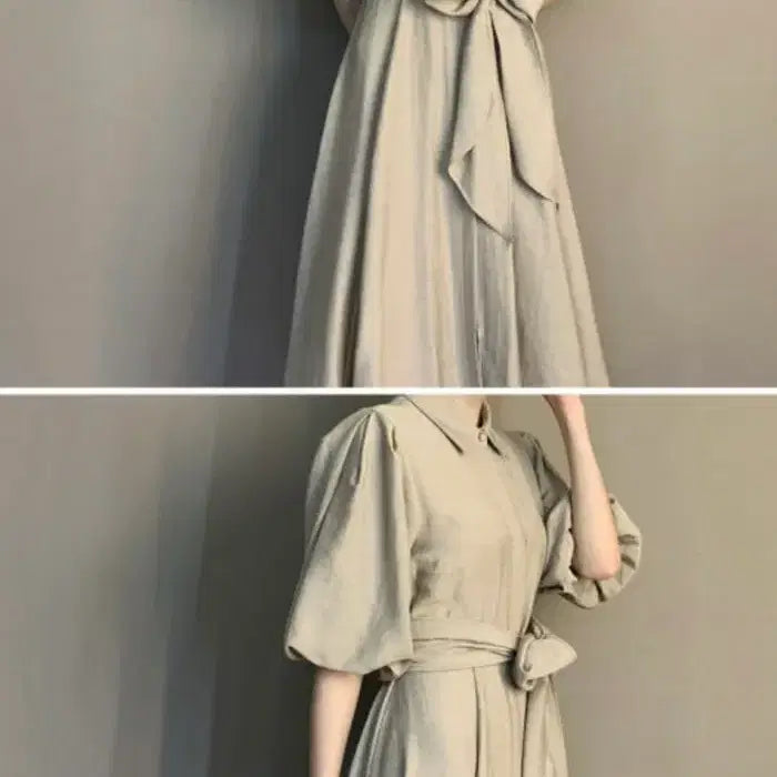 [BUNJANG] Parsons Assuline Tie Dress / [파슨스] [Assuline] beautiful.tie dress