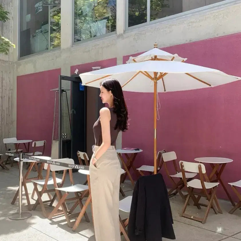 [BUNJANG] Renne Karin Summer V-Neck Tank Top / [새상품] 렌느 카린 썸머 나시