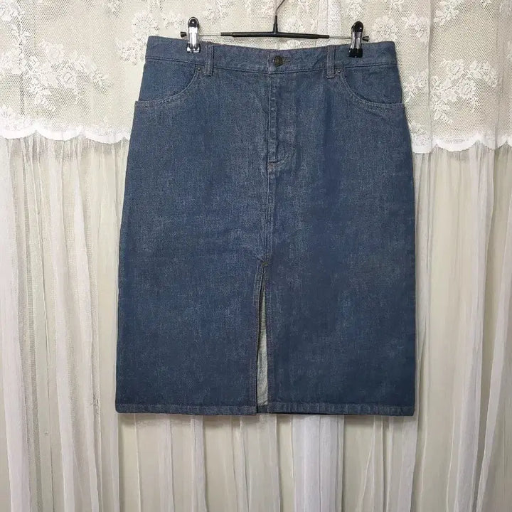 [BUNJANG] Armani Exchange Denim Midi Skirt / 아르마니 익스체인지 데님 스커트
