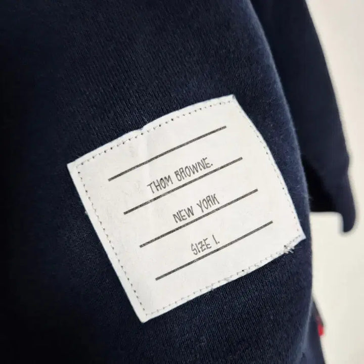 [BUNJANG] Thom Browne Navy Diagonal Stripe Sweatshirt / (정품) 톰브라운 네이비 사선 완장 맨투맨 1