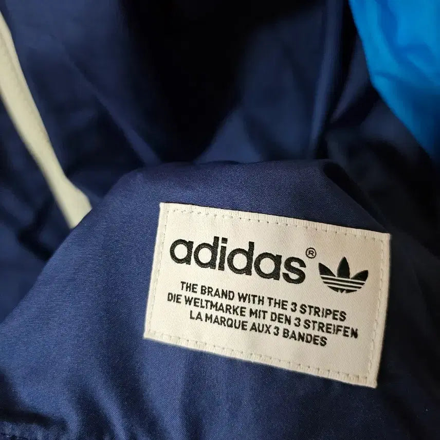 [BUNJANG] Adidas Orange/Navy Windbreaker Jacket / 아디다스 오렌지/네이비 바람막이 자켓 100