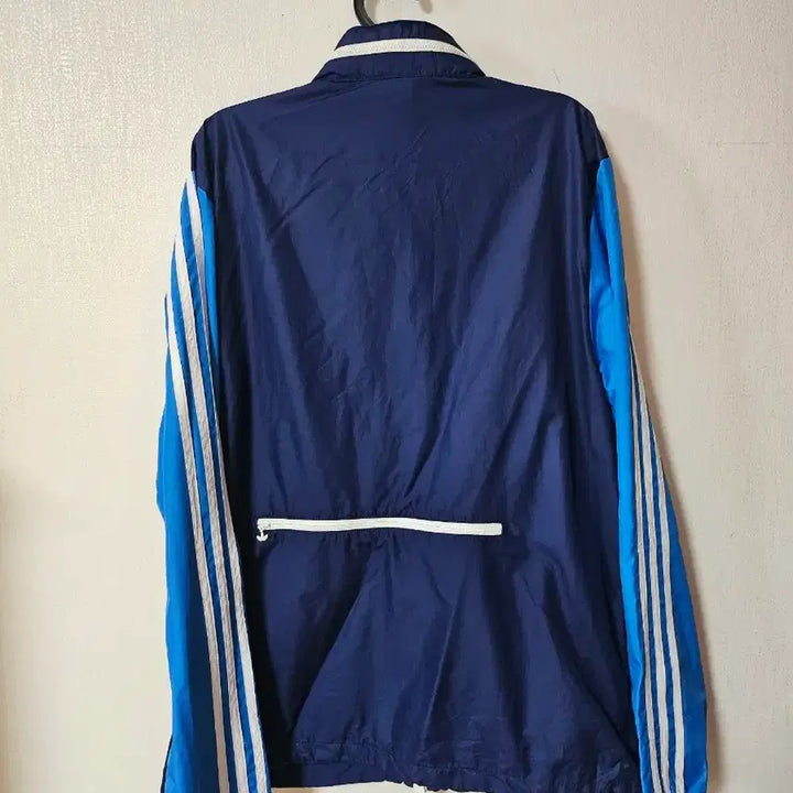 [BUNJANG] Adidas Orange/Navy Windbreaker Jacket / 아디다스 오렌지/네이비 바람막이 자켓 100
