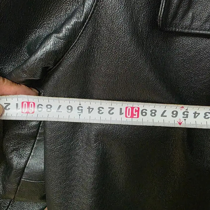 [BUNJANG] Black Leather Shirt Jacket / 블랙 가죽 셔츠 자켓 카코트
