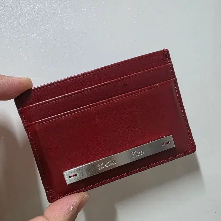 [SOLD OUT] 마틴킴 레드 가죽 카드지갑