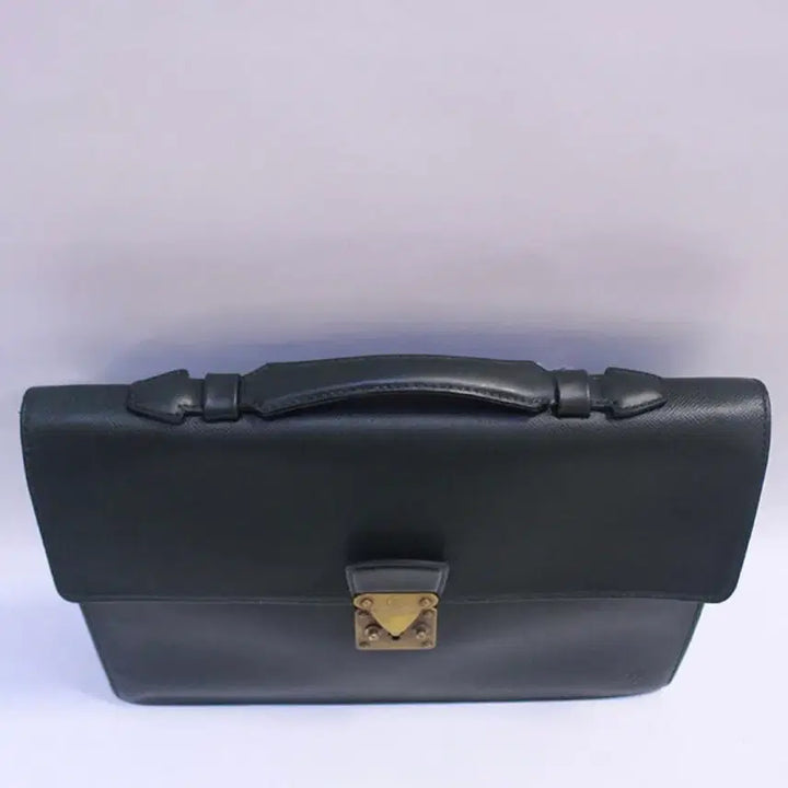[BUNJANG] Louis Vuitton Taiga Corrado Briefcase / 루이비통 타이가 코라드 그린 브리프케이스 서류가방 열쇠있음