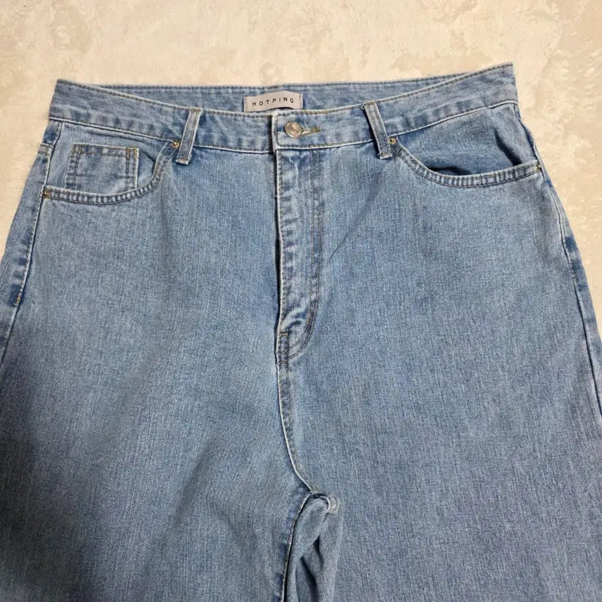 [SOLD OUT] (34)여성 핫핑 데님 팬츠 연청
