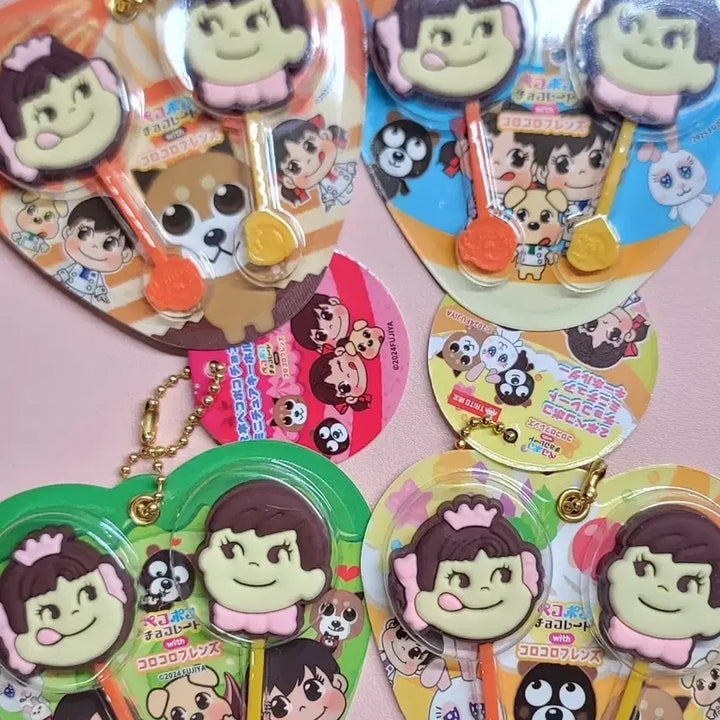 [BUNJANG] Fujiya Peko-chan Chocolate Miniature Keyring / 후지야 페코짱 초콜릿 미니어처 키링
