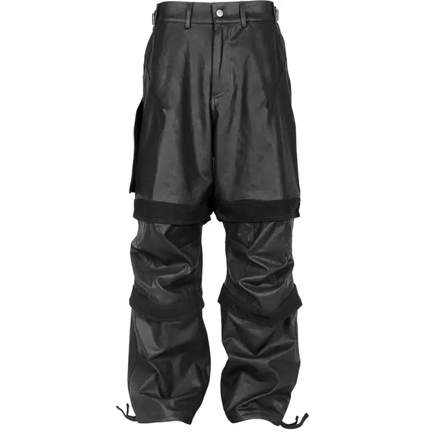 [BUNJANG] Archive PAF From What Layered Work Pants Black / [3] 파아카이브 파프롬왓 파 레이어드 워크 팬츠 블랙