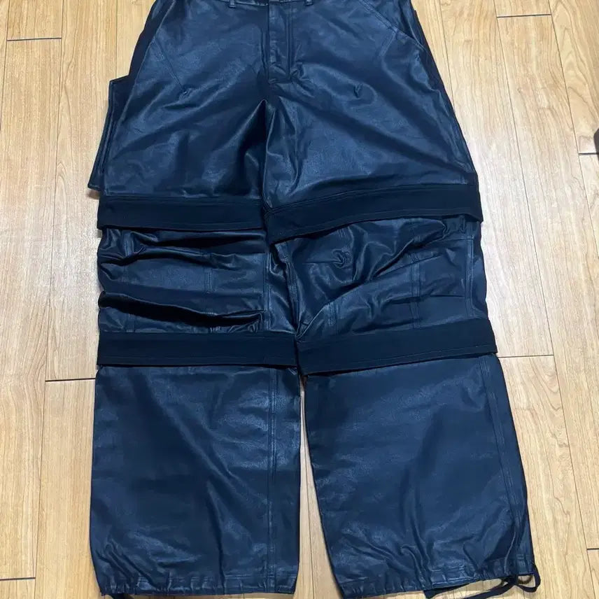 [BUNJANG] Archive PAF From What Layered Work Pants Black / [3] 파아카이브 파프롬왓 파 레이어드 워크 팬츠 블랙