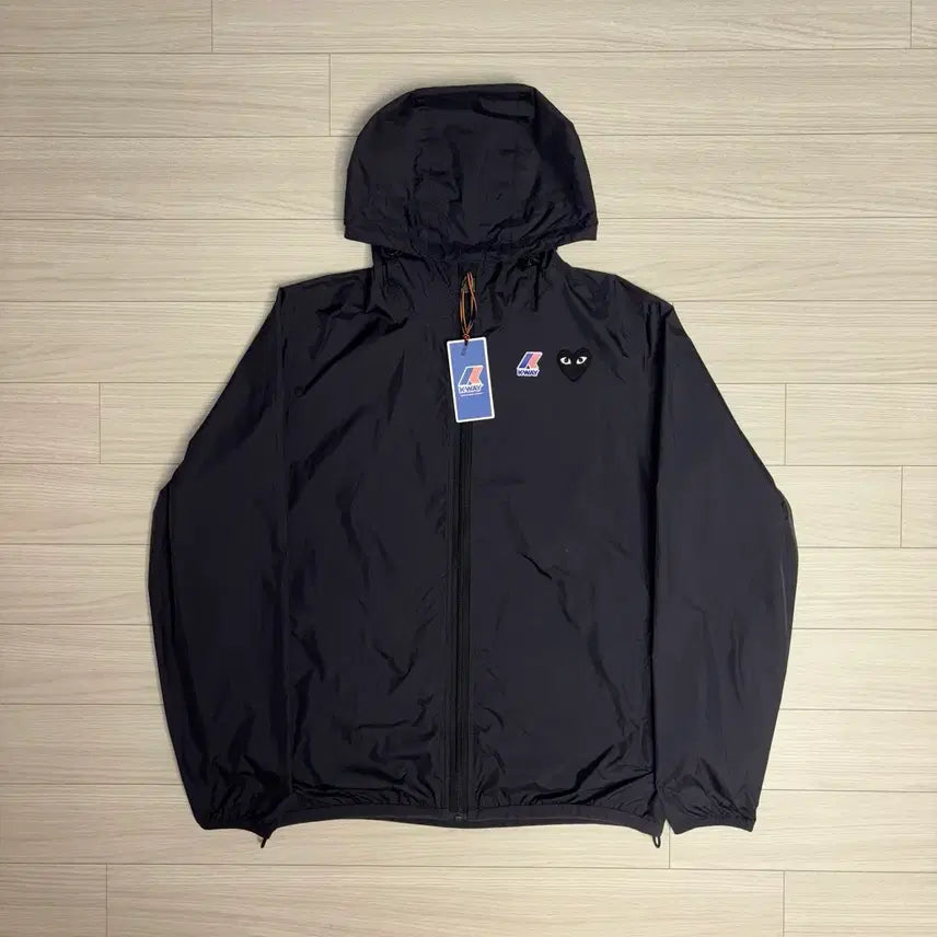 [BUNJANG] Comme des Garcons K-Way Windbreaker Jacket Black S / 꼼데가르송 KWAY 까웨 바람막이 블랙 S