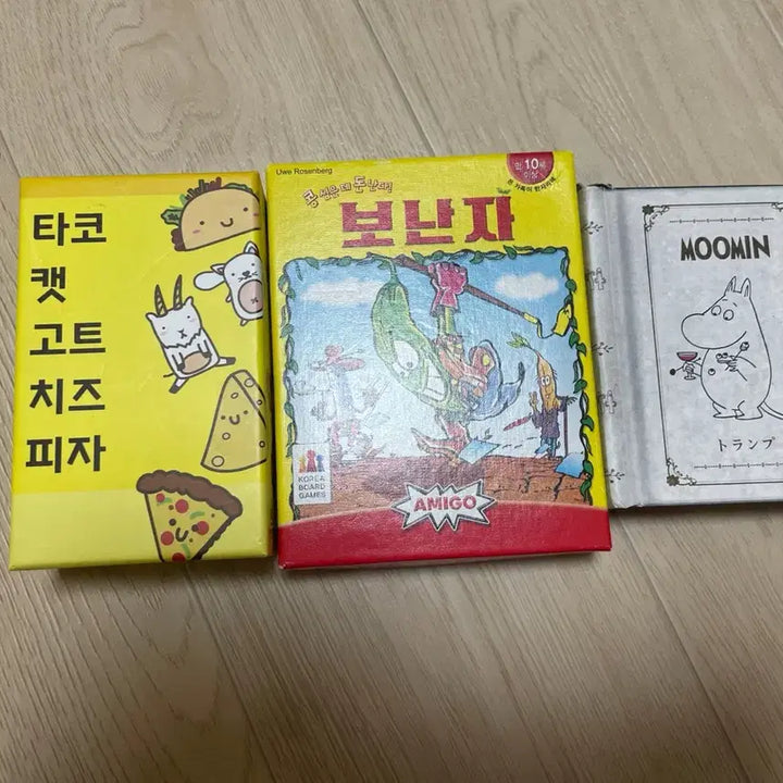 [BUNJANG] Taco Cat Goat Cheese Pizza, Bonanza, Moomin Playing Cards Bundle Set / 보드게임 타코캣고트치즈피자, 보난자, 무민 플레잉 카드