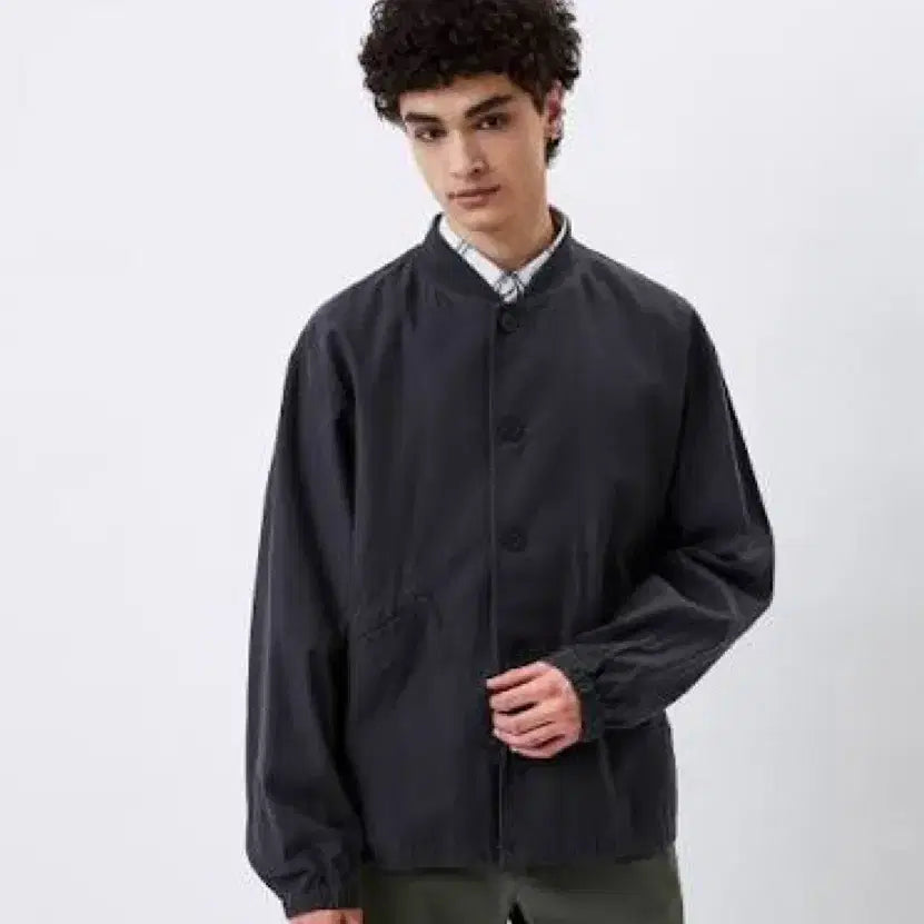 [SOLD OUT] 유니클로 립 블루종 자켓 XL