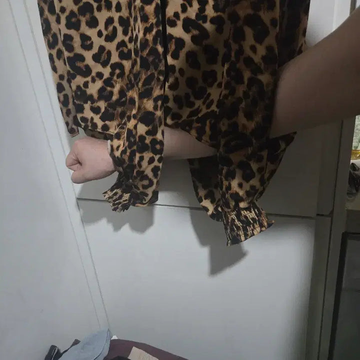 [BUNJANG] Aladdin Leopard Print Pants / 새상품 알라딘  스타일 레오파드 패턴 바지