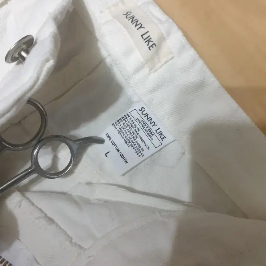 [BUNJANG] Unused White Denim Shorts L / 미사용 초특가 여성 데님 반바지 L