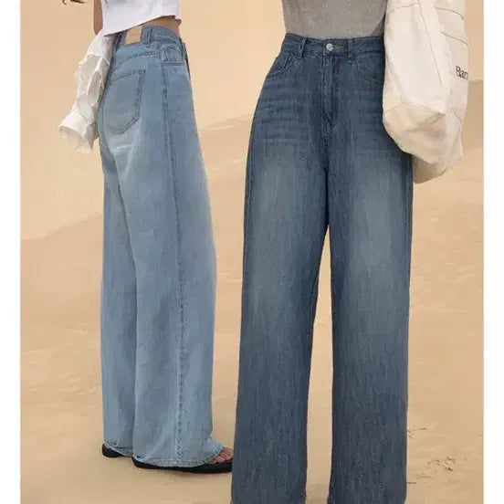 [BUNJANG] Benito Denim Wide Pants / 베니토 데님 와이드 팬츠