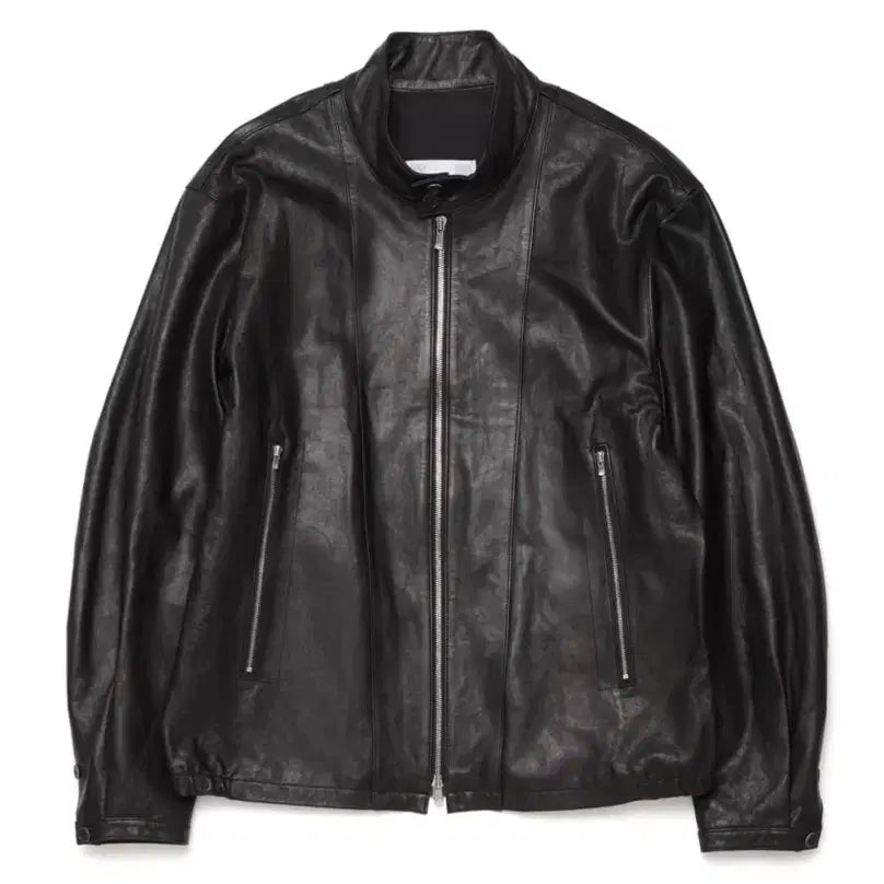 [BUNJANG] Hatching Room Harrington Leather Jacket / 해칭룸 헤링턴 레더 자켓
