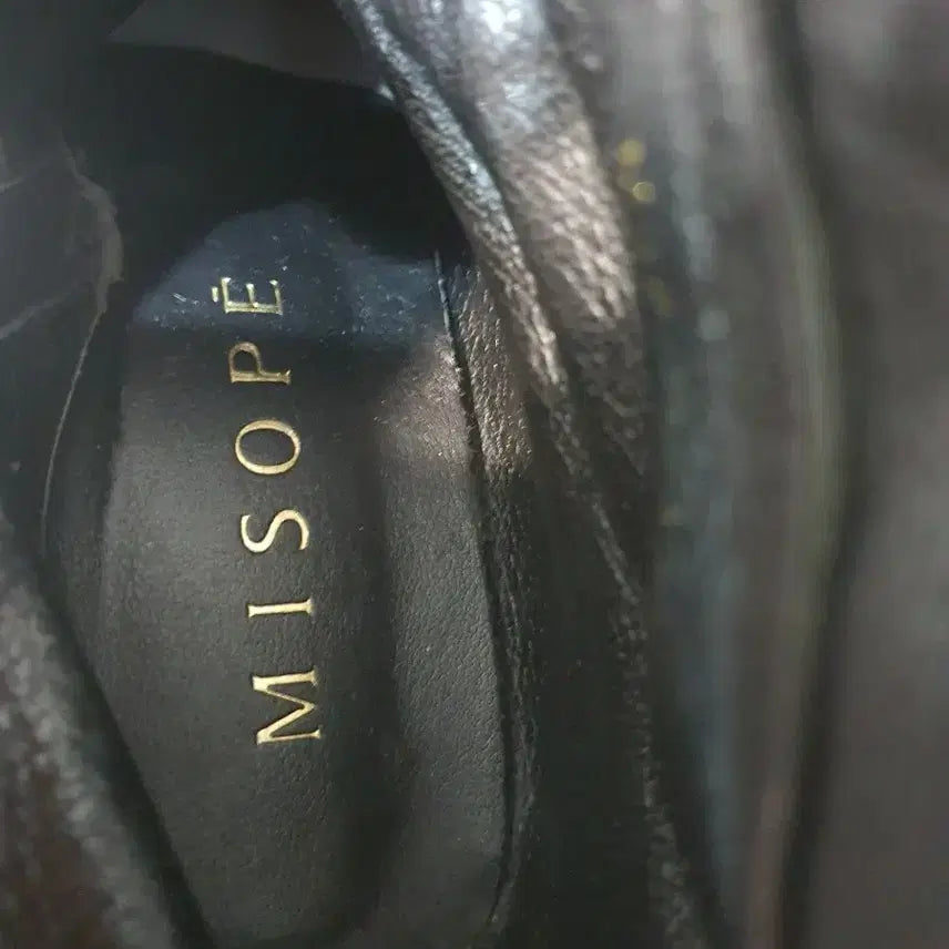 [BUNJANG] MISOPE Lace-Up Heel Boots 245mm / 블랙 레이스업 힐 부츠 미소페 245