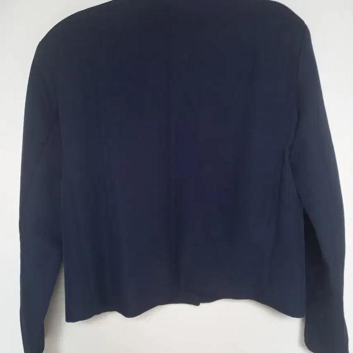 [SOLD OUT] 크롭자켓 노카라자켓  네이비 자켓
