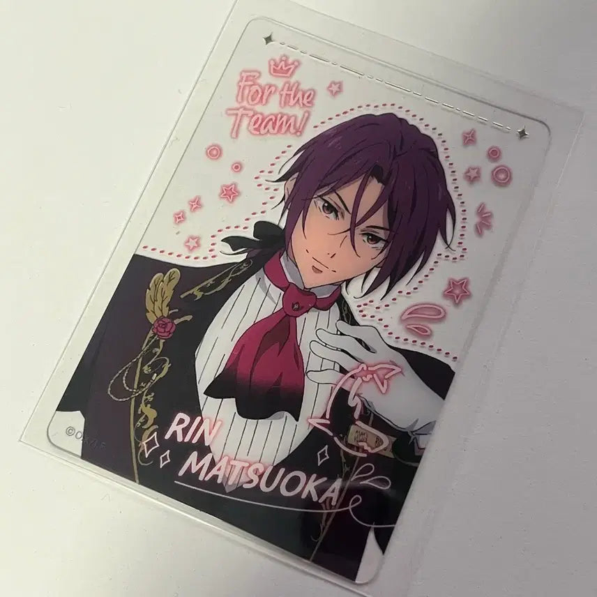 [BUNJANG] Free! Matsuoka Rin Clear Card / 프리 Free! 코코스 콜라보 마츠오카 린 클리어카드