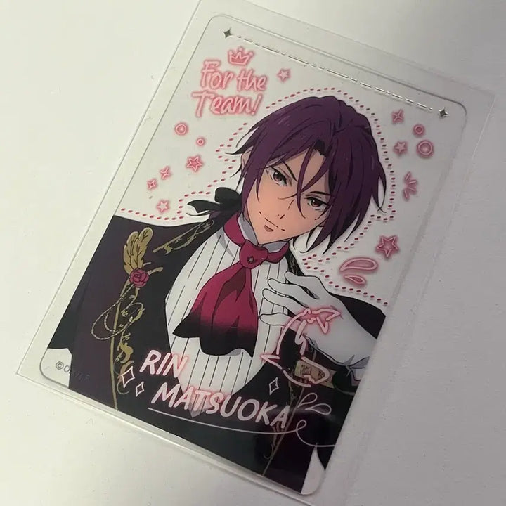 [BUNJANG] Free! Matsuoka Rin Clear Card / 프리 Free! 코코스 콜라보 마츠오카 린 클리어카드