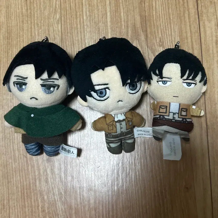 [BUNJANG] Attack on Titan Levi Pocketco Finger Puppet Keychain Bundle / 진격의거인 리바이 극장판 포켓코 손가락 인형 키링 일괄