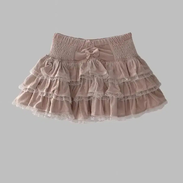 [BUNJANG] Cloud Emotion Valentine Eyelet Two-Piece Set / 클라우드이모션 발렌타인 아일렛 투피스 SET