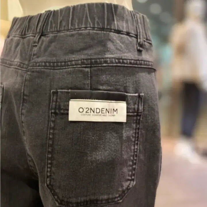 [SOLD OUT] 한섬 오즈세컨 블랙 조거 데님팬츠