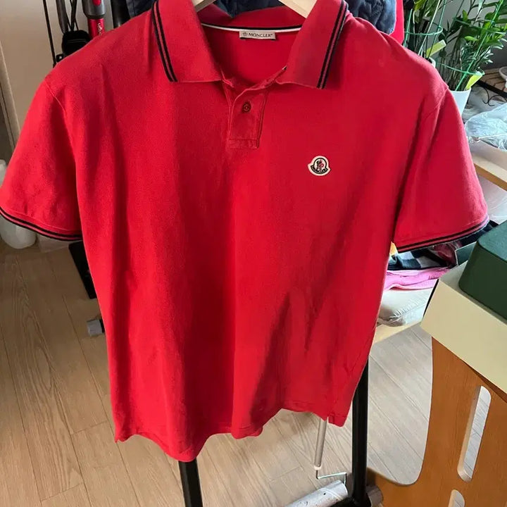 [SOLD OUT] 몽클레어 레드 피케 반팔 폴로티