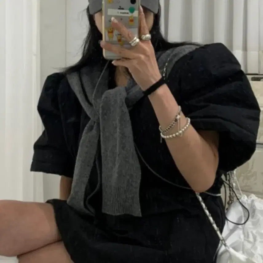 [BUNJANG] Antique J Mimi Short Sleeve Jumper / 엔티크제이 미미 반팔 점퍼