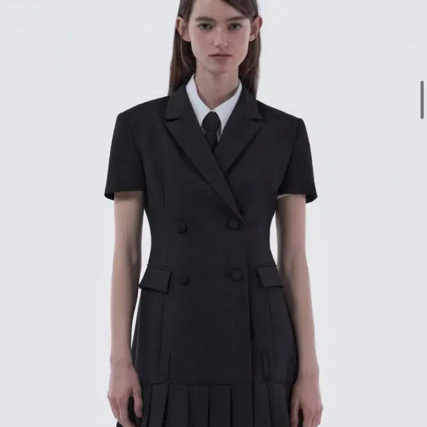[BUNJANG] Mausoleum Pleated Half-Sleeve Suit Jacket / 마우솔레움 Jenn Pleated Half-Sleeve Suit Jack