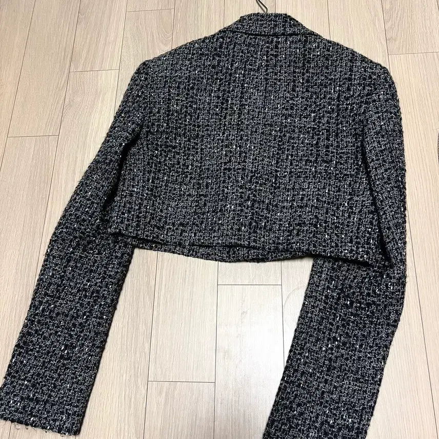 [BUNJANG] Theory Wool Blend Cropped Tweed Jacket / 띠어리 THEORY 울 혼방 크롭 트위드 자켓 봄가을 하객룩 오피스룩