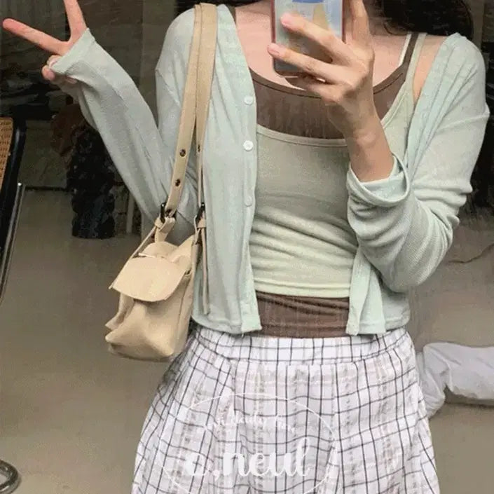 [BUNJANG] Oini Summer Cardigan Green Apple / 오이니 summer cardigan 청사과색 팝니다