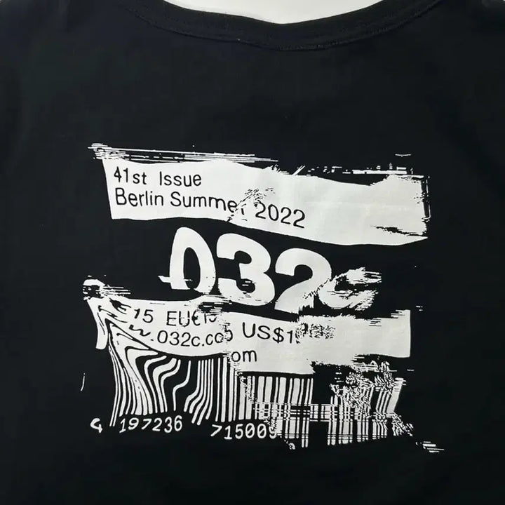 [BUNJANG] 032c Barcode Short Sleeve Shirt / 032c 바코드 반팔 S