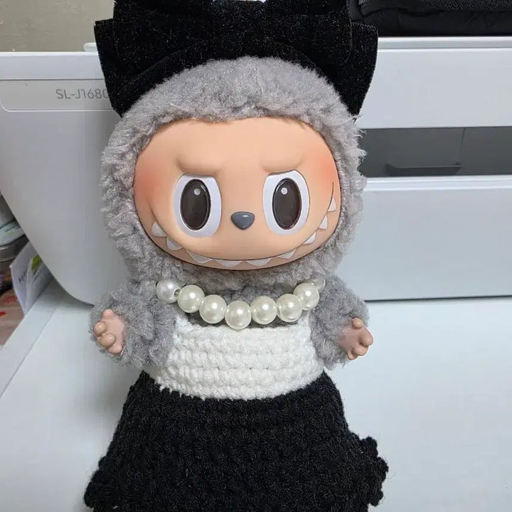 [BUNJANG] Laubuubu Doll Set / 라부부 인형,뜨개옷,악세사리 전부