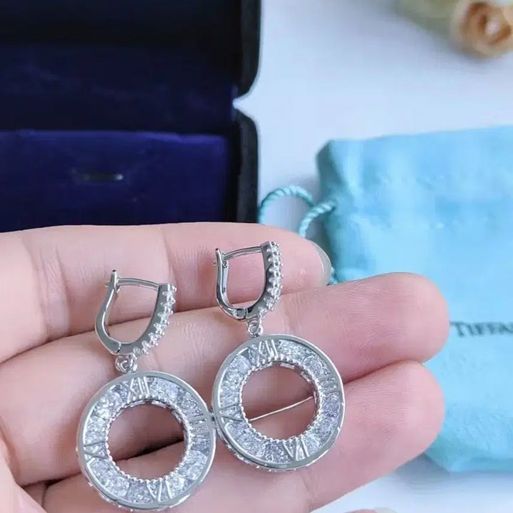 [BUNJANG] Tiffany &amp; Co. Atlas Silver Earrings / 티파니앤코 아틀라스 귀걸이